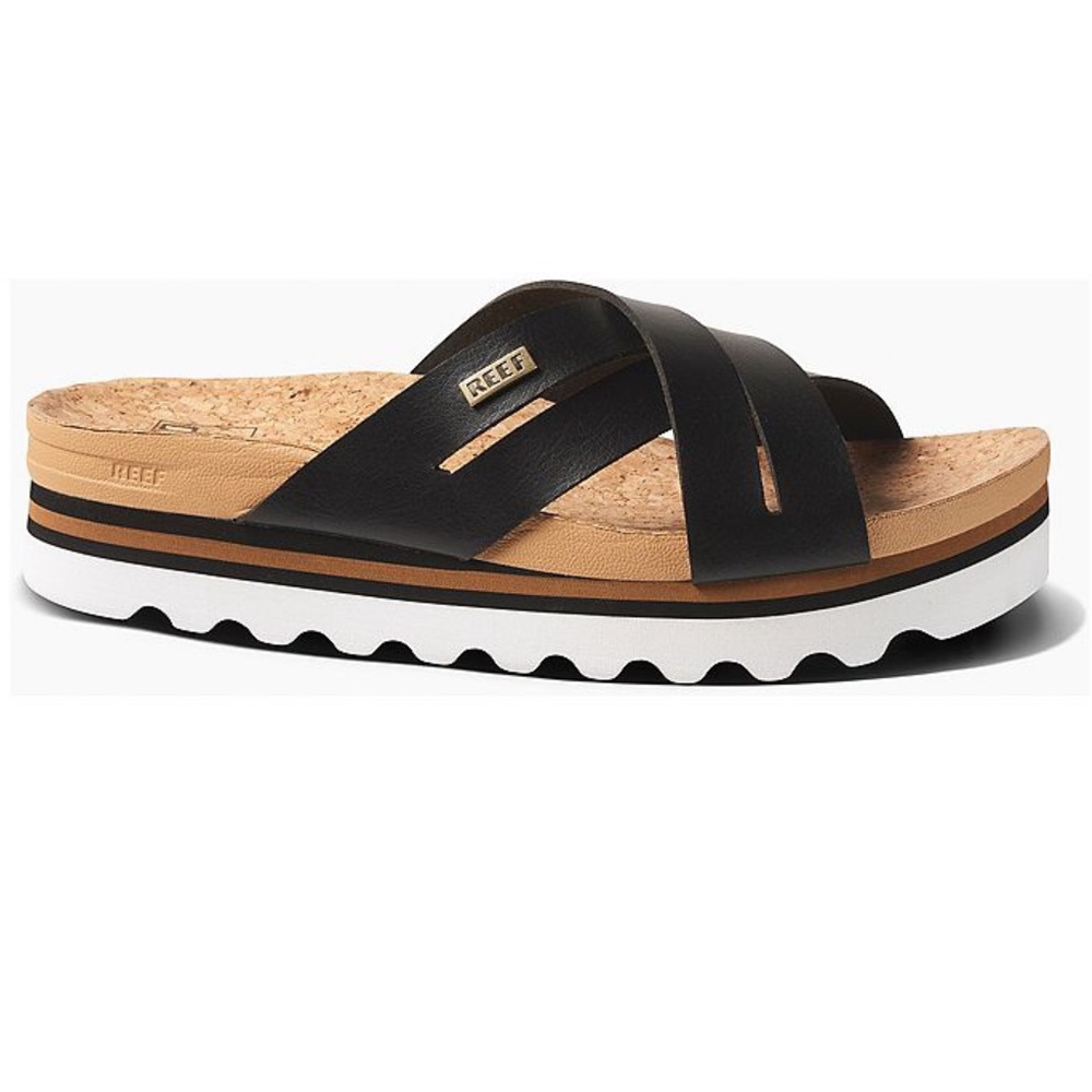 Reef Kaia Women’s Slide Sandals Size 6 Criss-Cross Comfort Summer Shoes New